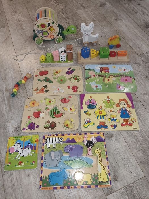 Drewniane zabawki dla maluszka