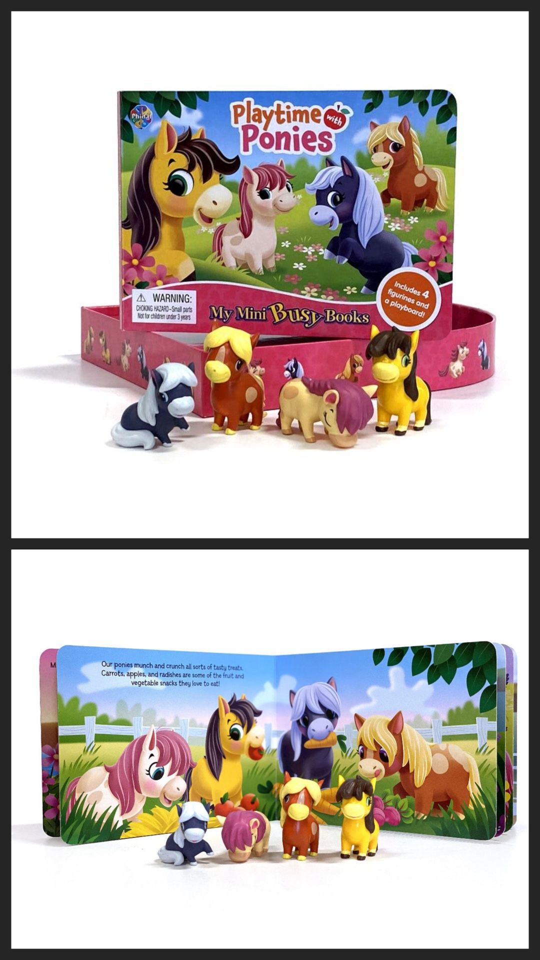 Playtime with Ponies My Mini Busy Books książka z figurkami angielski