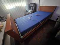 Cama articulada c/coluna de suspensão colchão Anti Escara