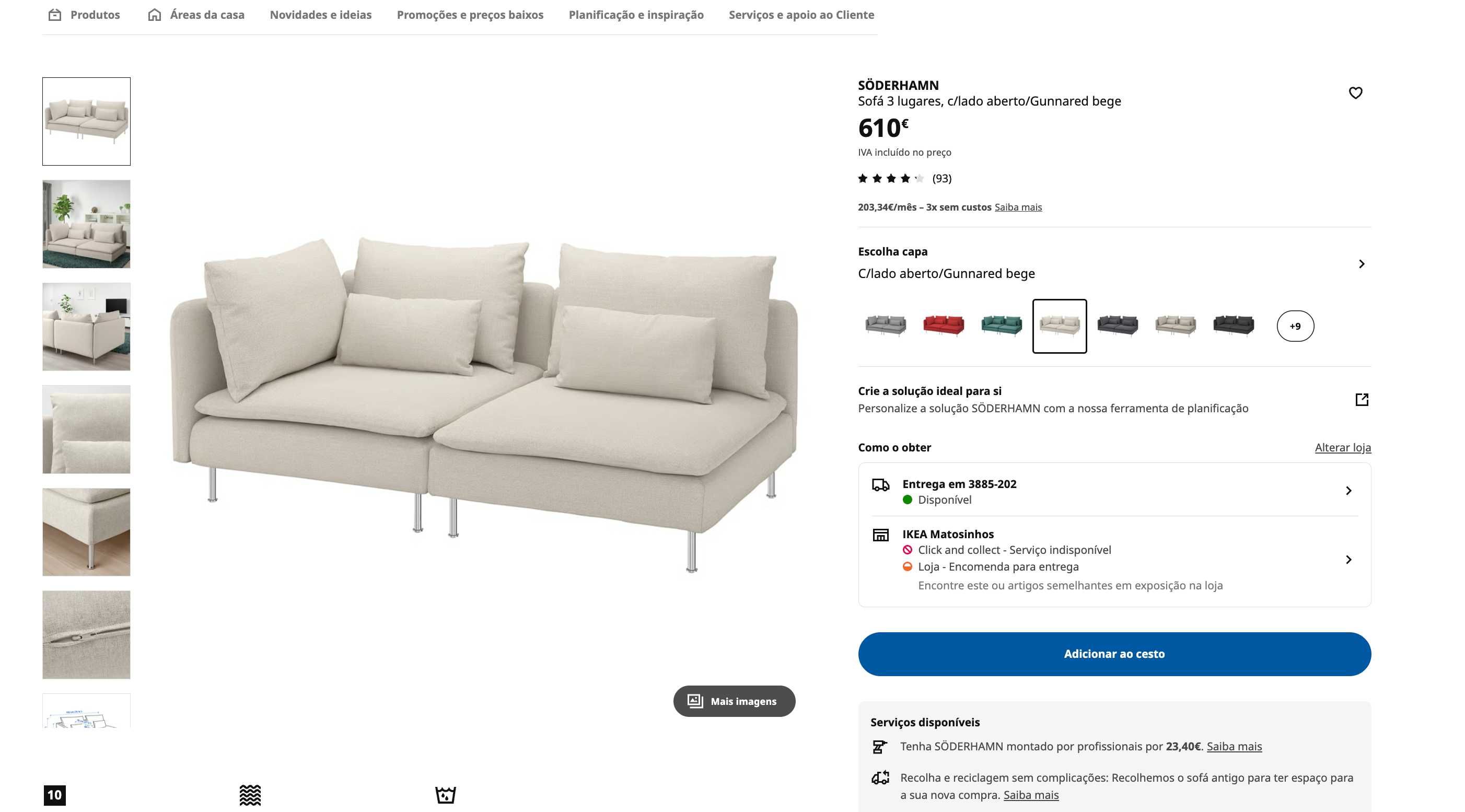 Sofa modular Soderhamn