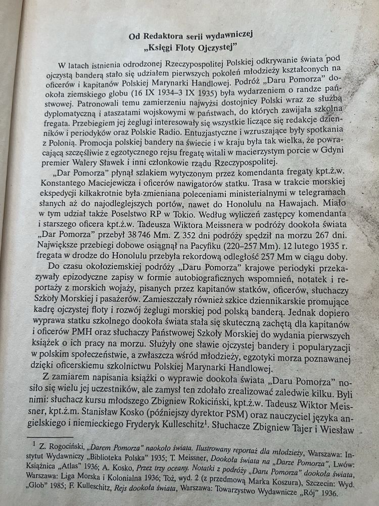 Tadeusz Wiktor Meissner Dookoła świata na Darze Pomorza PWSM