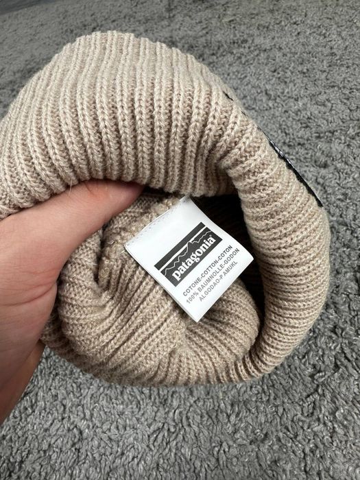 Шапка Patagonia чорна/ зимня шапка патагонія біла/ сіра/бежева/зимова