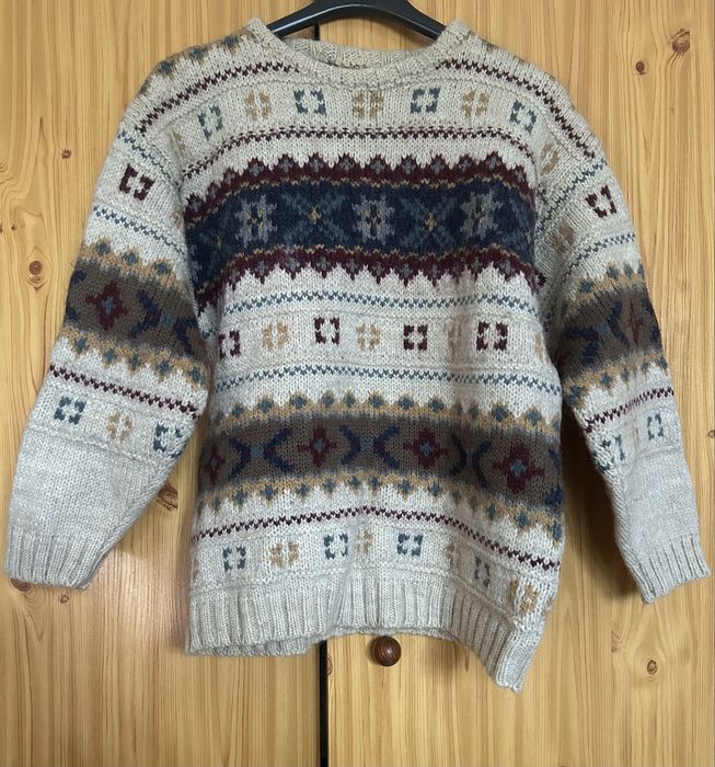 Camisola de malha vintage masculina.