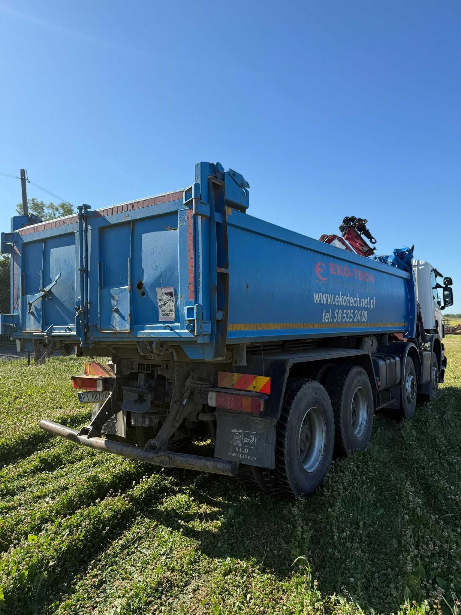 Scania P380 Wywrotka 8x4 + HDS, 2007, Leasing do przejęcia