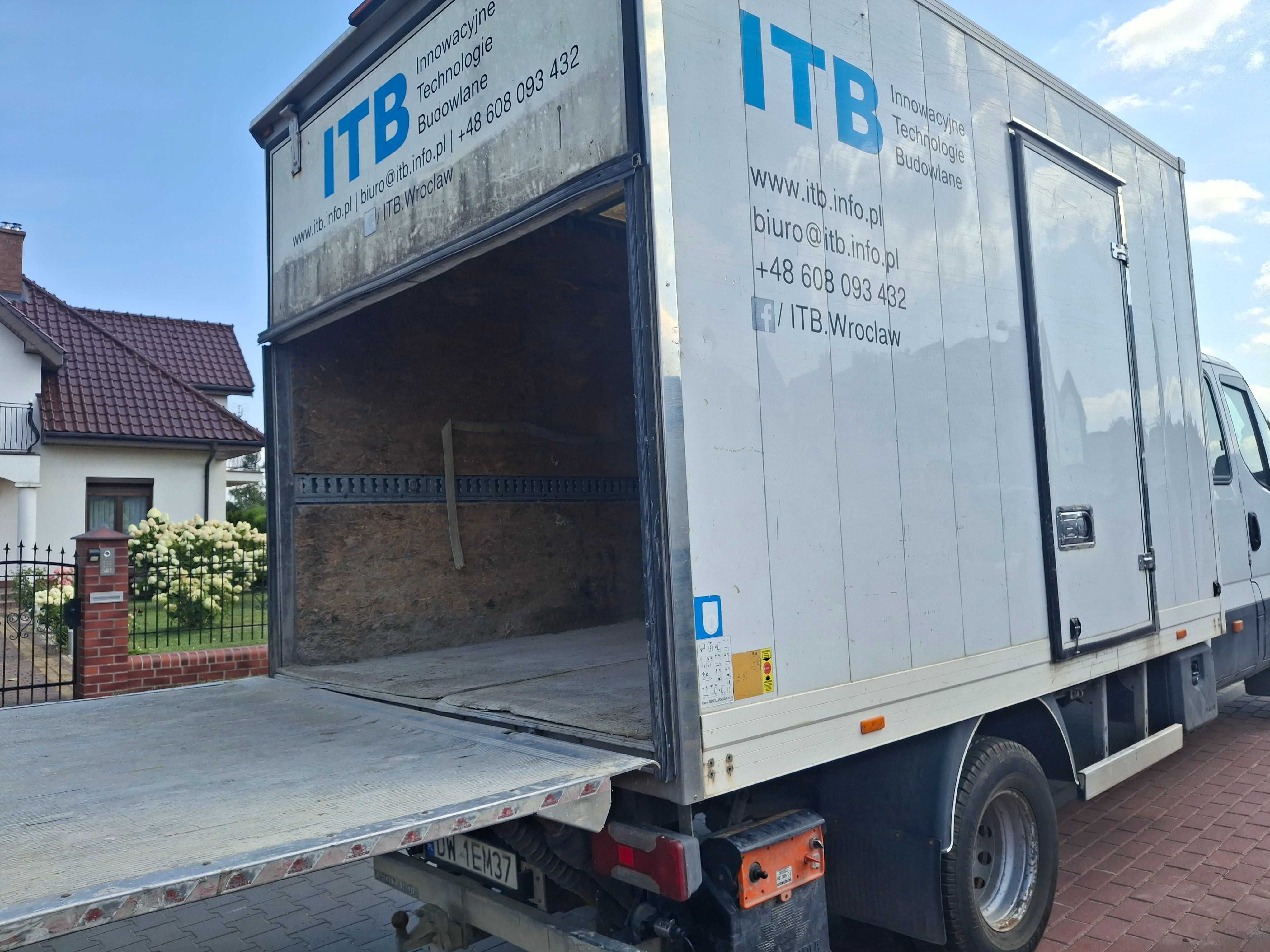 kontener z windą podest ruchomy