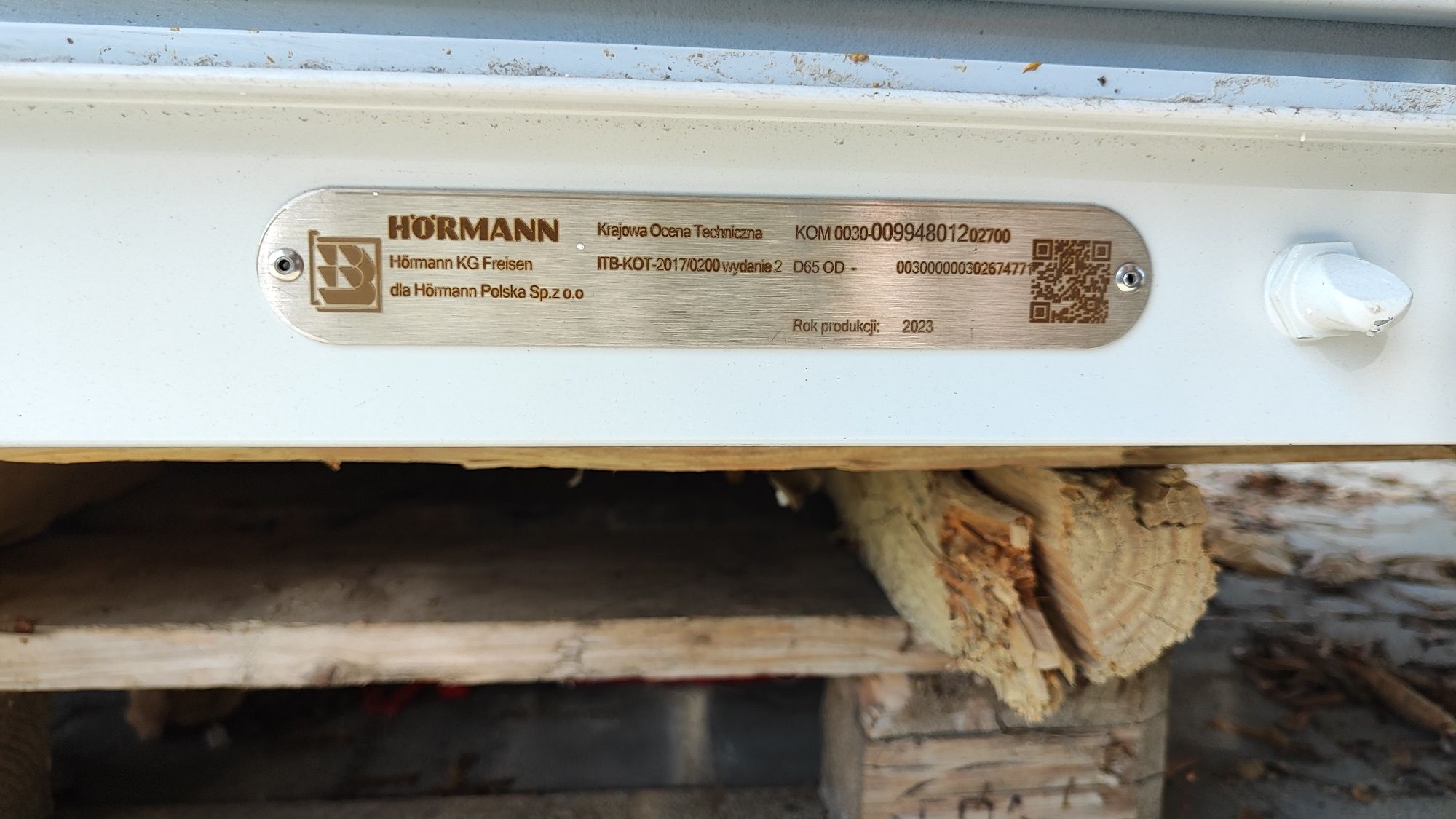 Drzwi przemysłowe, wewnętrzne, metalowe Hormann 100x200