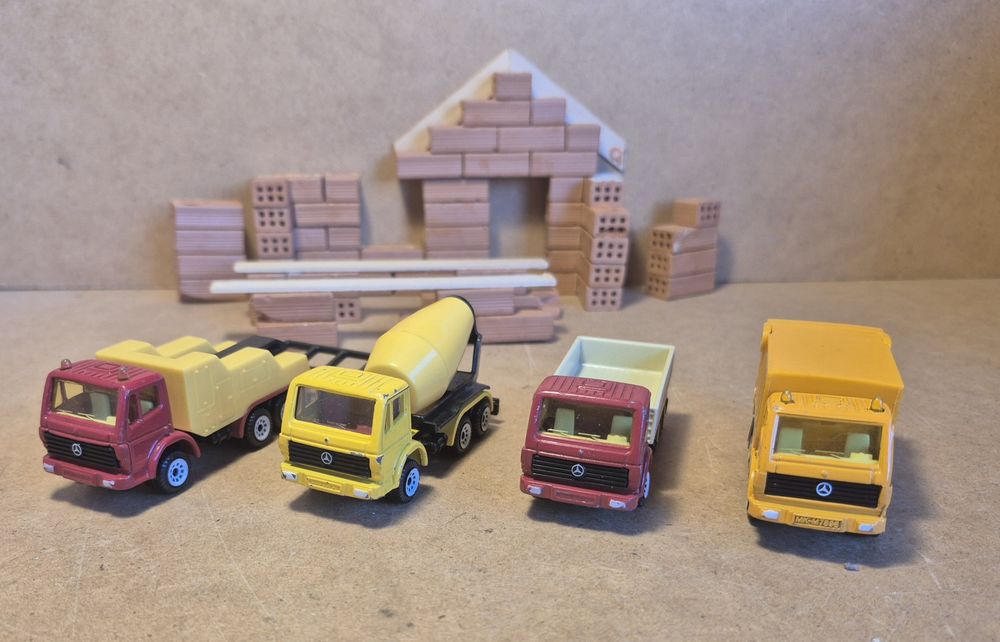 Model siku  Mercedes Benz  holownik śmieciarka  betoniarka skrzynia