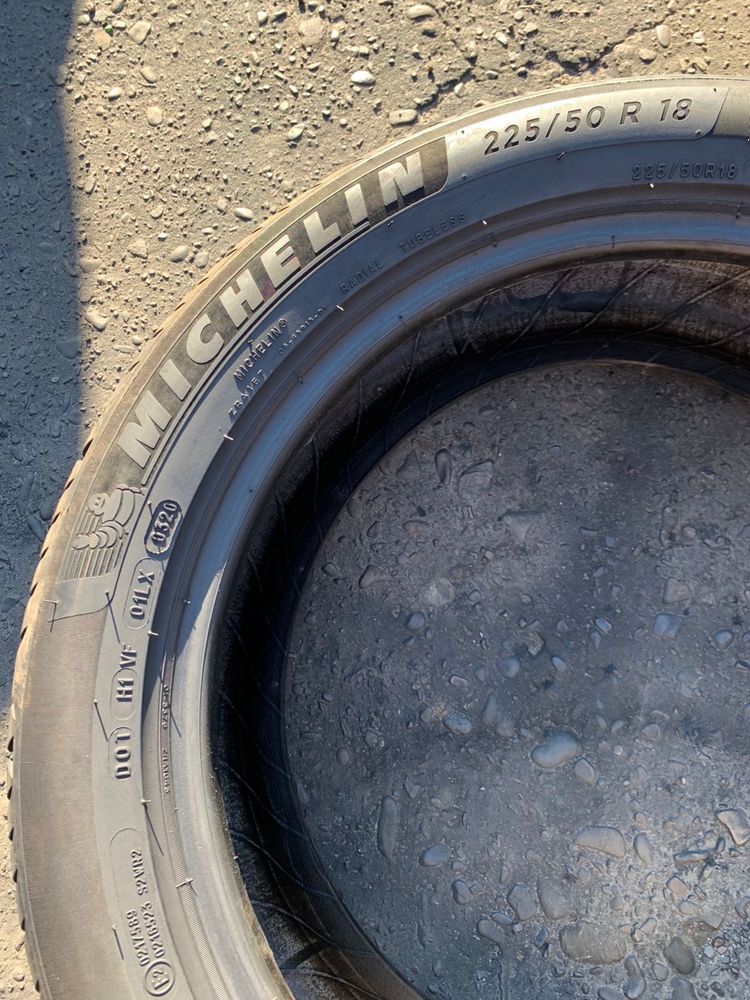Шини 225/50 R18 Michelin 2022/21/20/20p літо 6,5мм