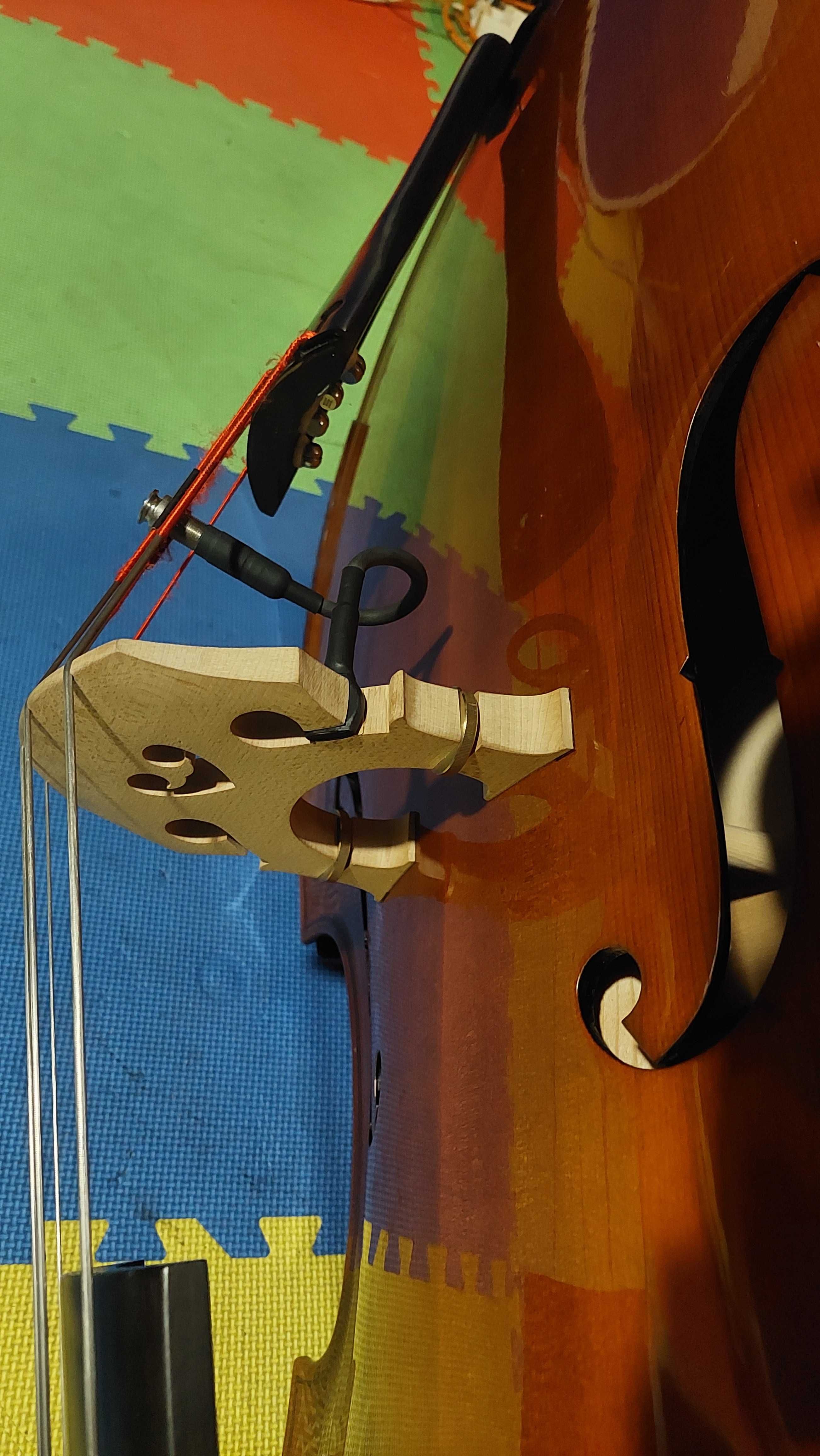 Contrabaixo 3/4 em madeira maciça (Thomann 33 3/4 Europe Double Bass)
