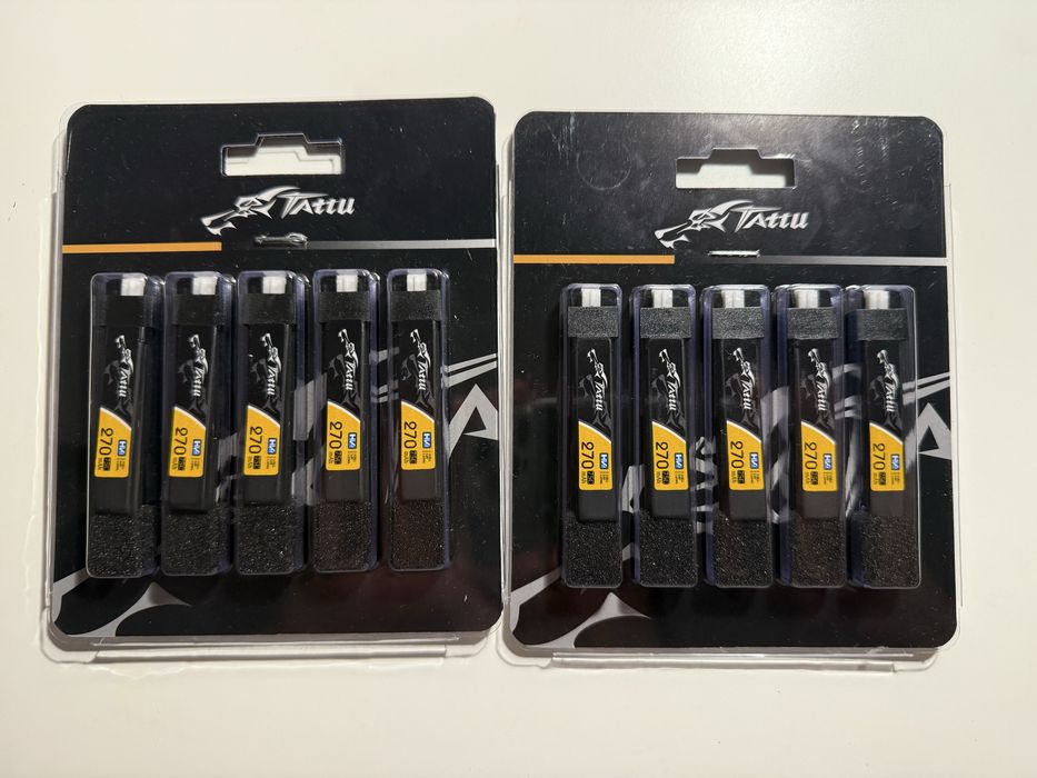 Nowe akumulatory Li-Pol Tattu HV 1S 3.8V 270mAh 75C JST-PHR 2.0 plug