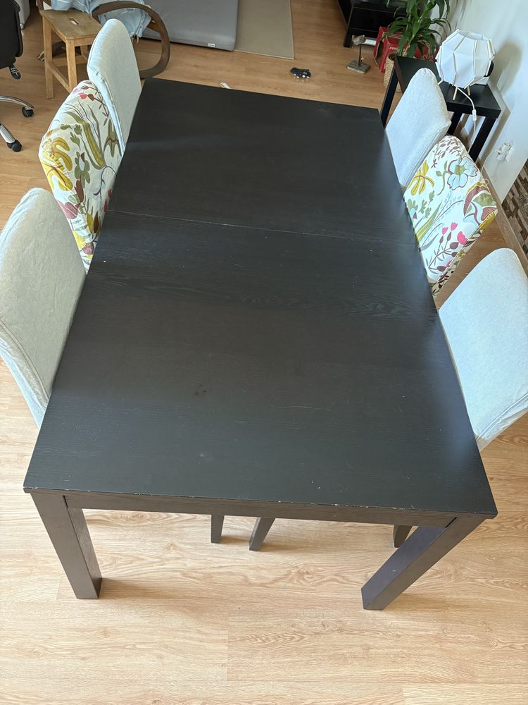 Mesa Bjursta ikea + 6 cadeiras