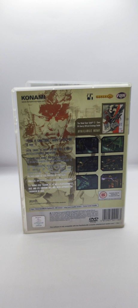 Metal Gear Solud 2 Plus Bonus Cd Ps2 nr 3468