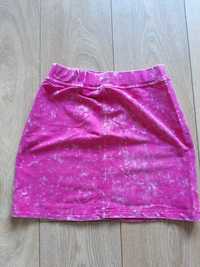 Krótka bawełniana różowa spódniczka 152