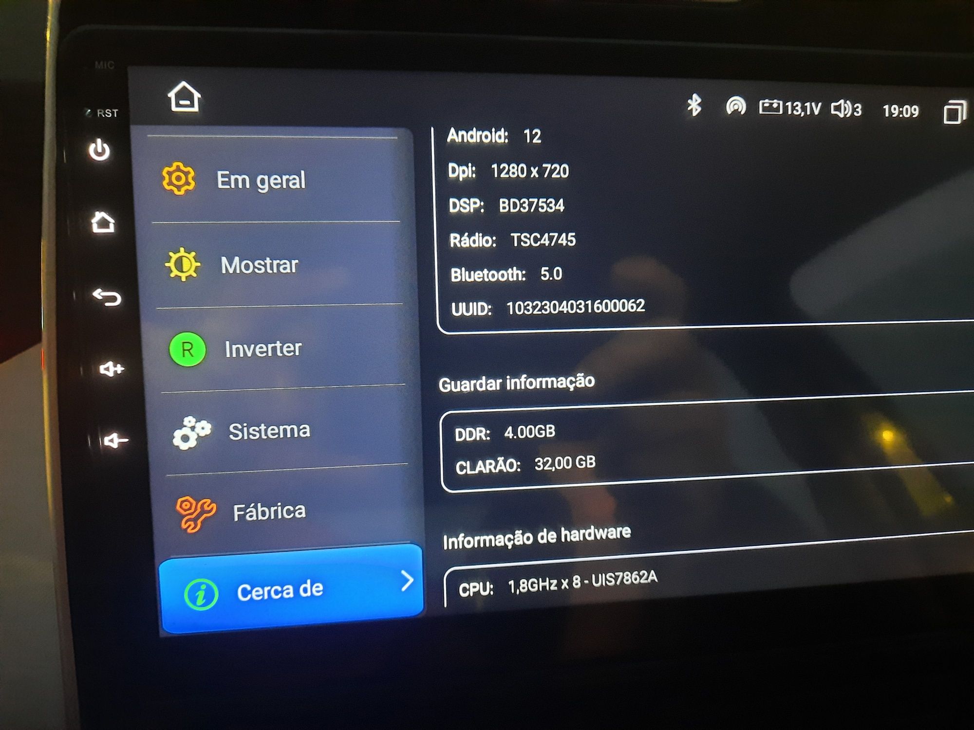 Radio Android Renault Clio / Zoe - 8 core -Com camera