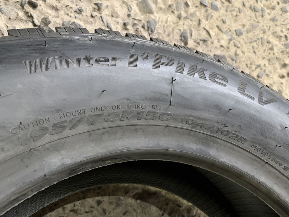 (2шт) нові 195/70R15C Hankook Winter i*pike LV RW15 104R зимові шини