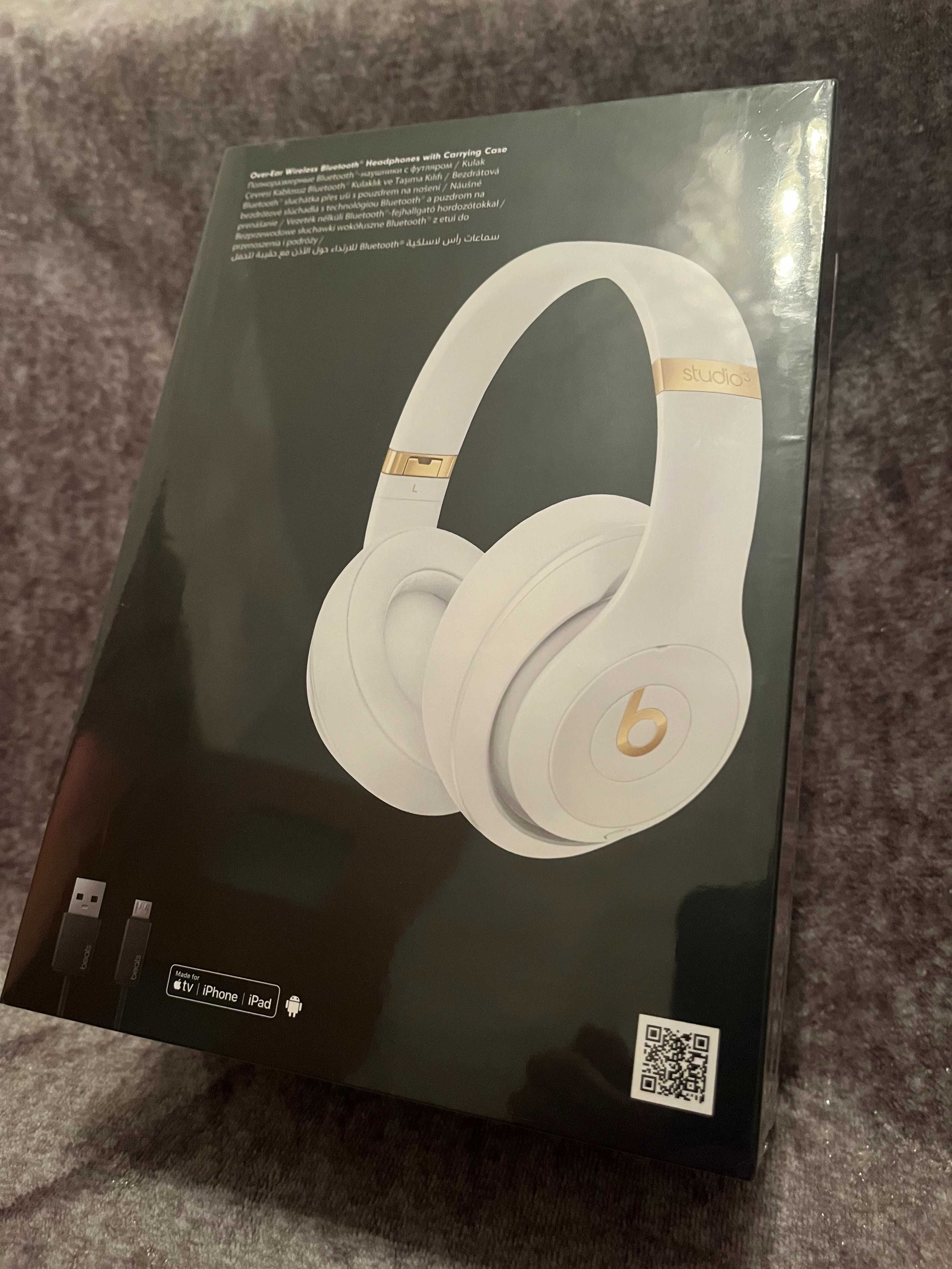 Słuchawki BEATS BY DR. DRE Beats Studio 3 Wireless Białe / NOWE / KRK