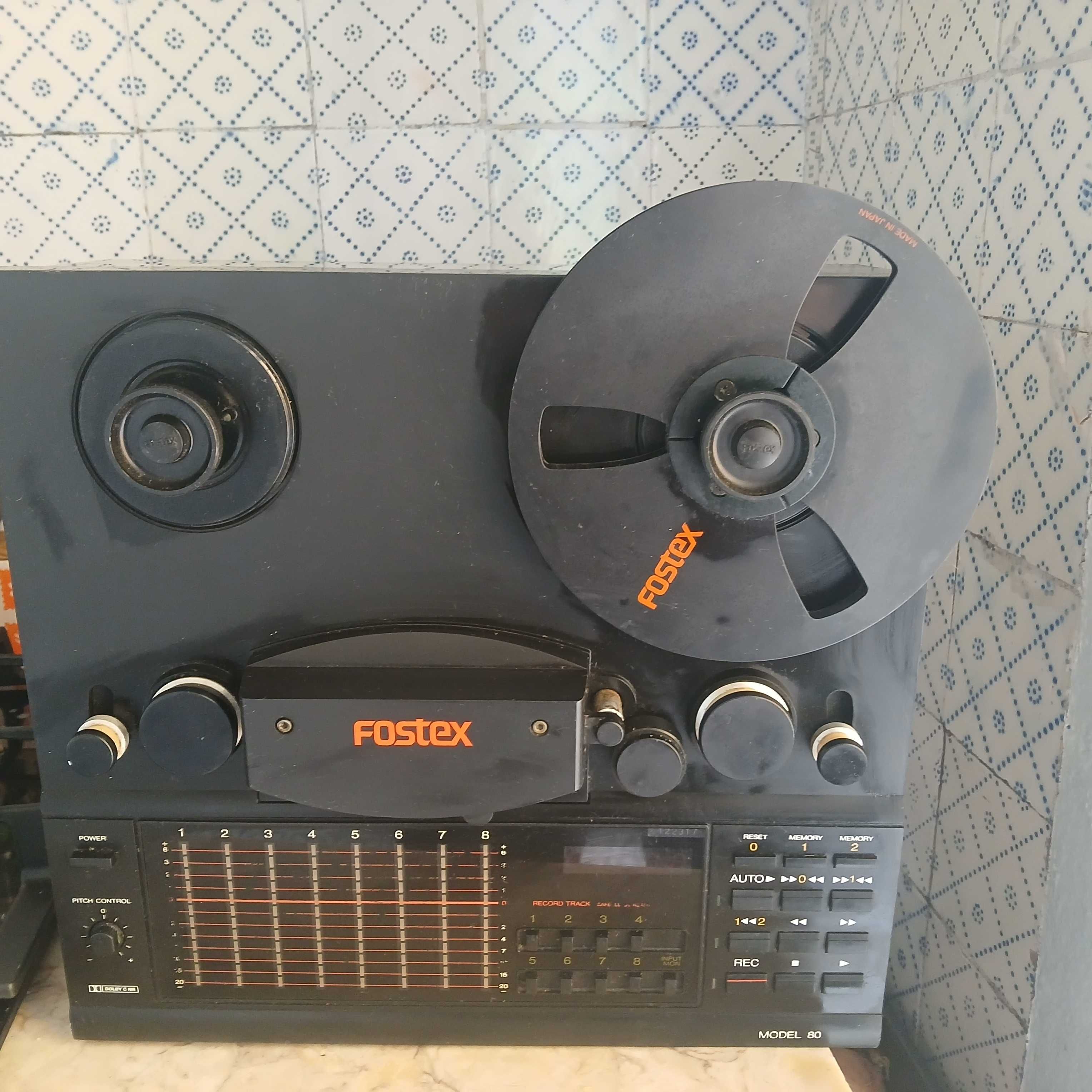 Gravador Analógico Fostex model 80 / 8 Pistas