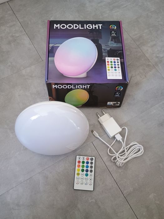 Lampka nastrojowa LED dekoracyjna RGB oświetlenie nocne do sypialni +