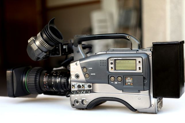 Câmara de Filmar Profissional, Vídeo Gravadora JVC  Lente Canon