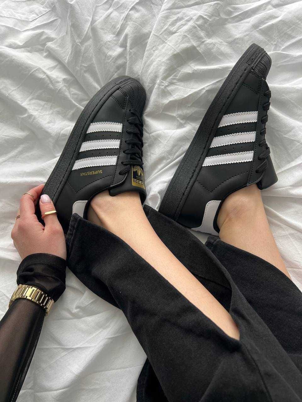 Adidas Superstar Black White, Адідас Суперстари, Суперстари Чорні