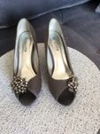 buty szpilki szare zodobą