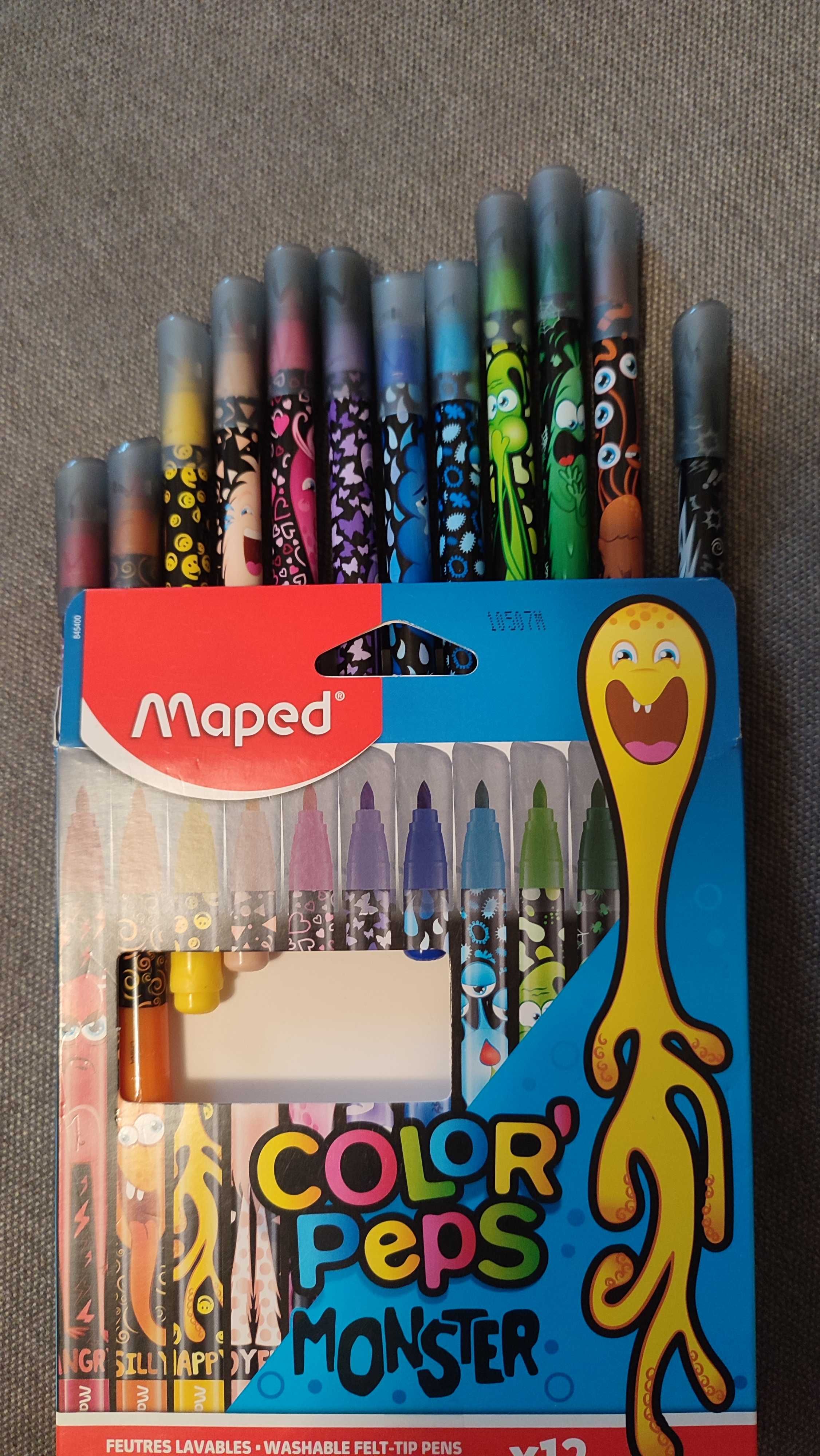 Фломастери Washable Maped Color Peps Monster 12 кольорів (MP.845400)