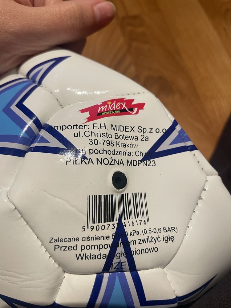 Piłka nożna, do nadmuchania