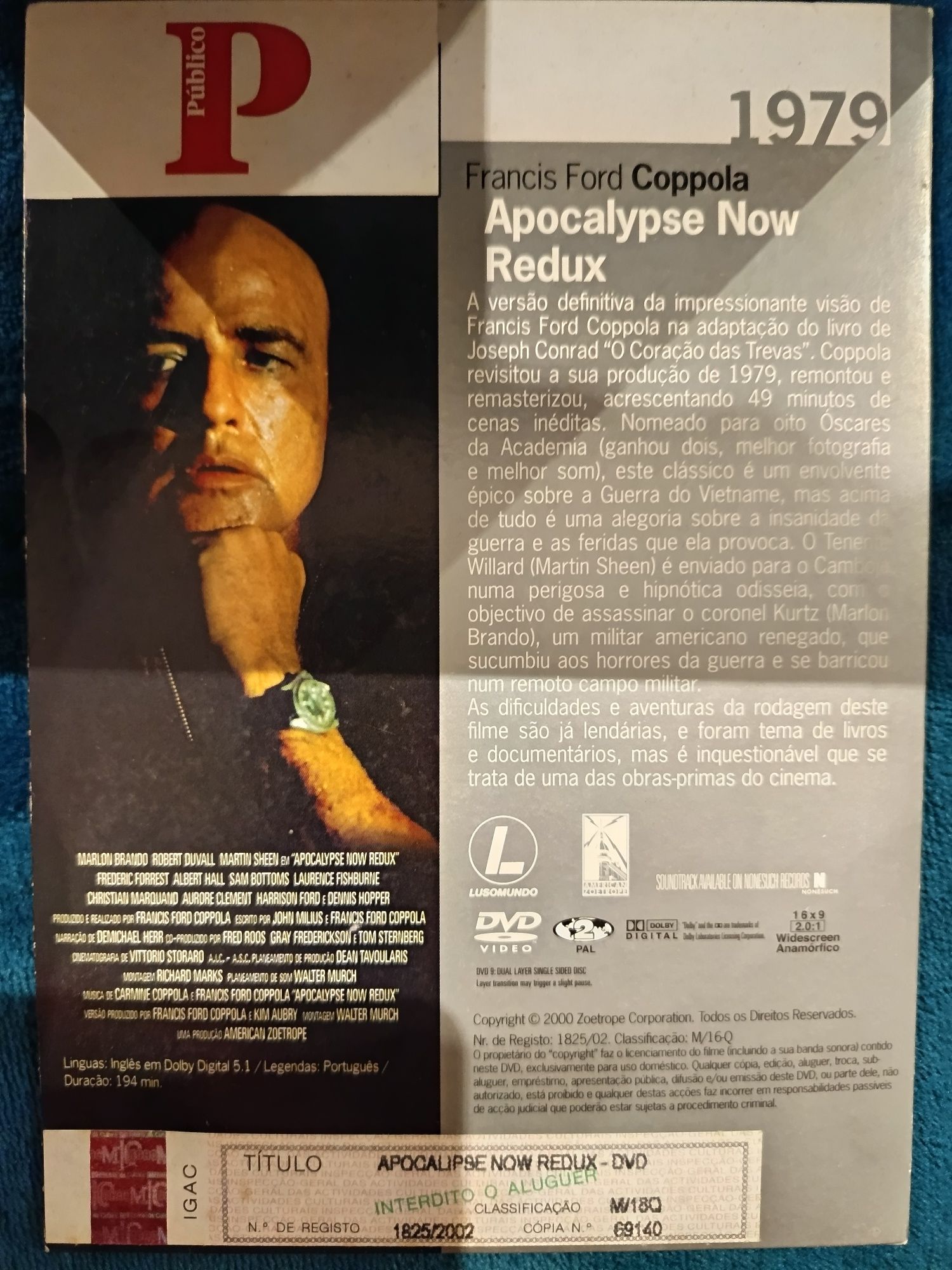 DVD apocalypse now redux