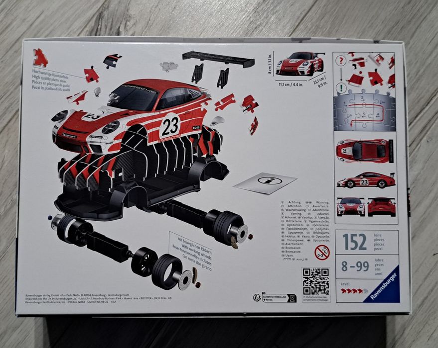 Puzzle 3d Porshe Ravensburger