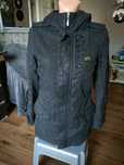 G-star Raw kurtka damska S ocieplana parka czarna grafitjeans kaptur z