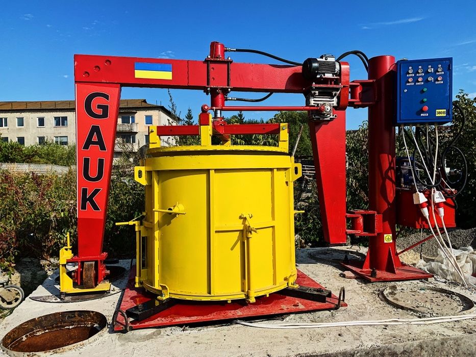 Вибропресс для производства колец ,Прес для бетонних кілець,Вибропресс