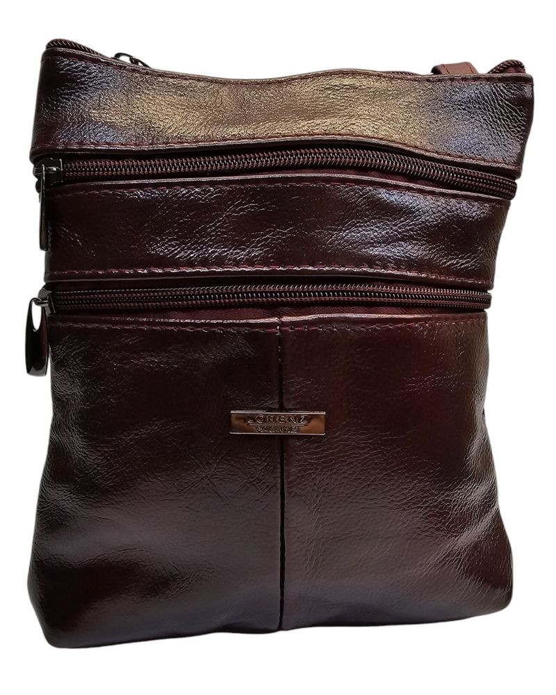 Сумка через плече, барсетка Lorenz Accessories, шкіряна, унісекс