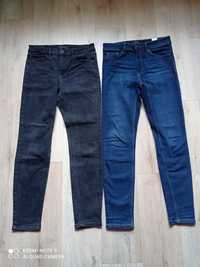 Spodnie damskie 2 szt.Mohito dżinsowe jeans S 36 czarne niebieskie