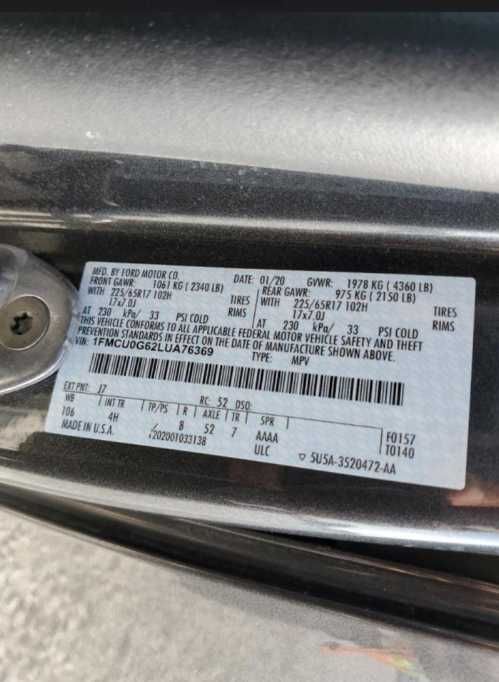 2020 Ford Escape, SE