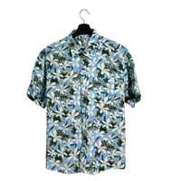 Koszula z krótkim rękawem t-shirt hawajka lata 80 Vintage