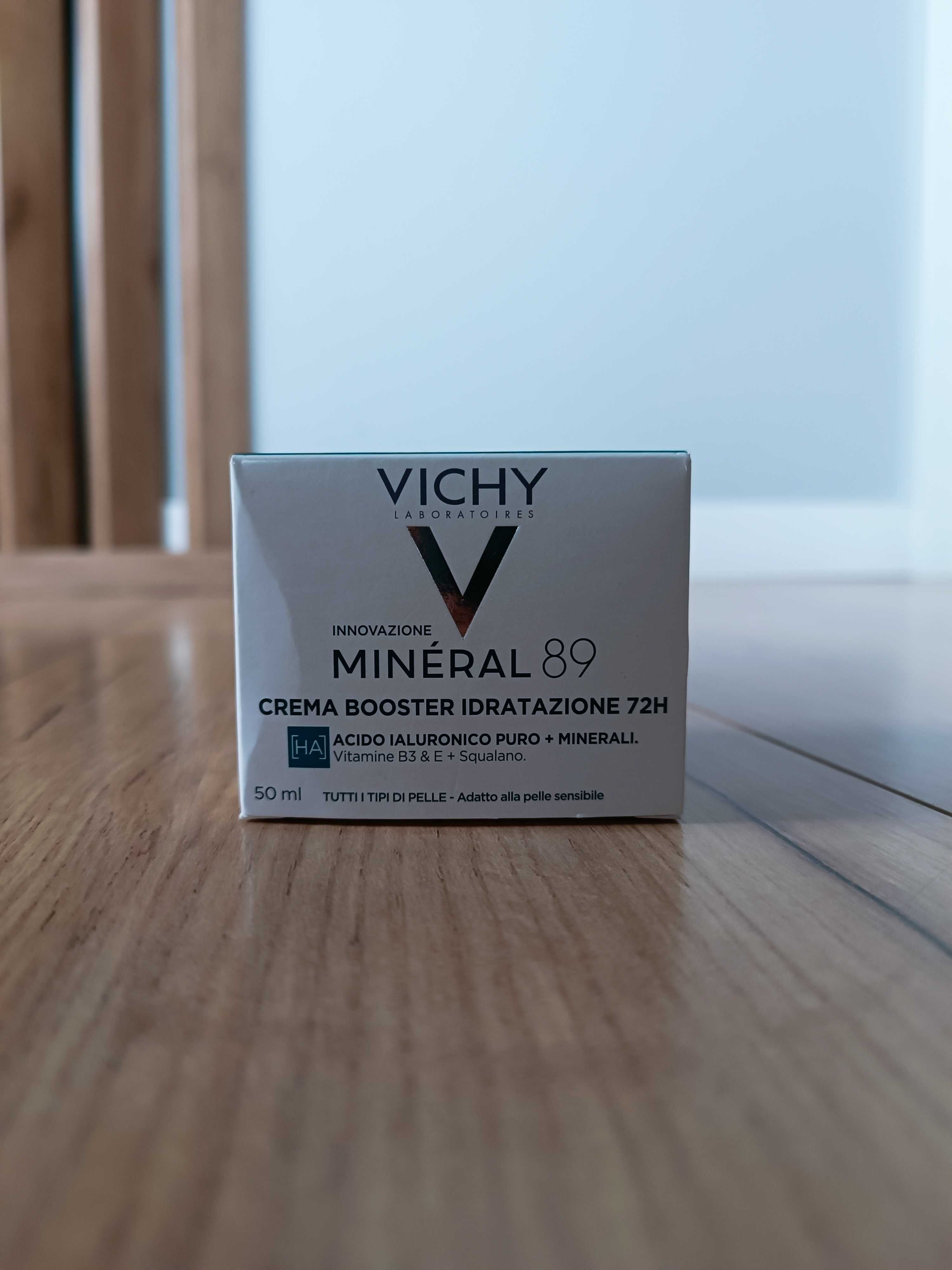 Vichy Mineral 89 Lekki Krem Nawilżająco-Odbudowujący 72h 50ml