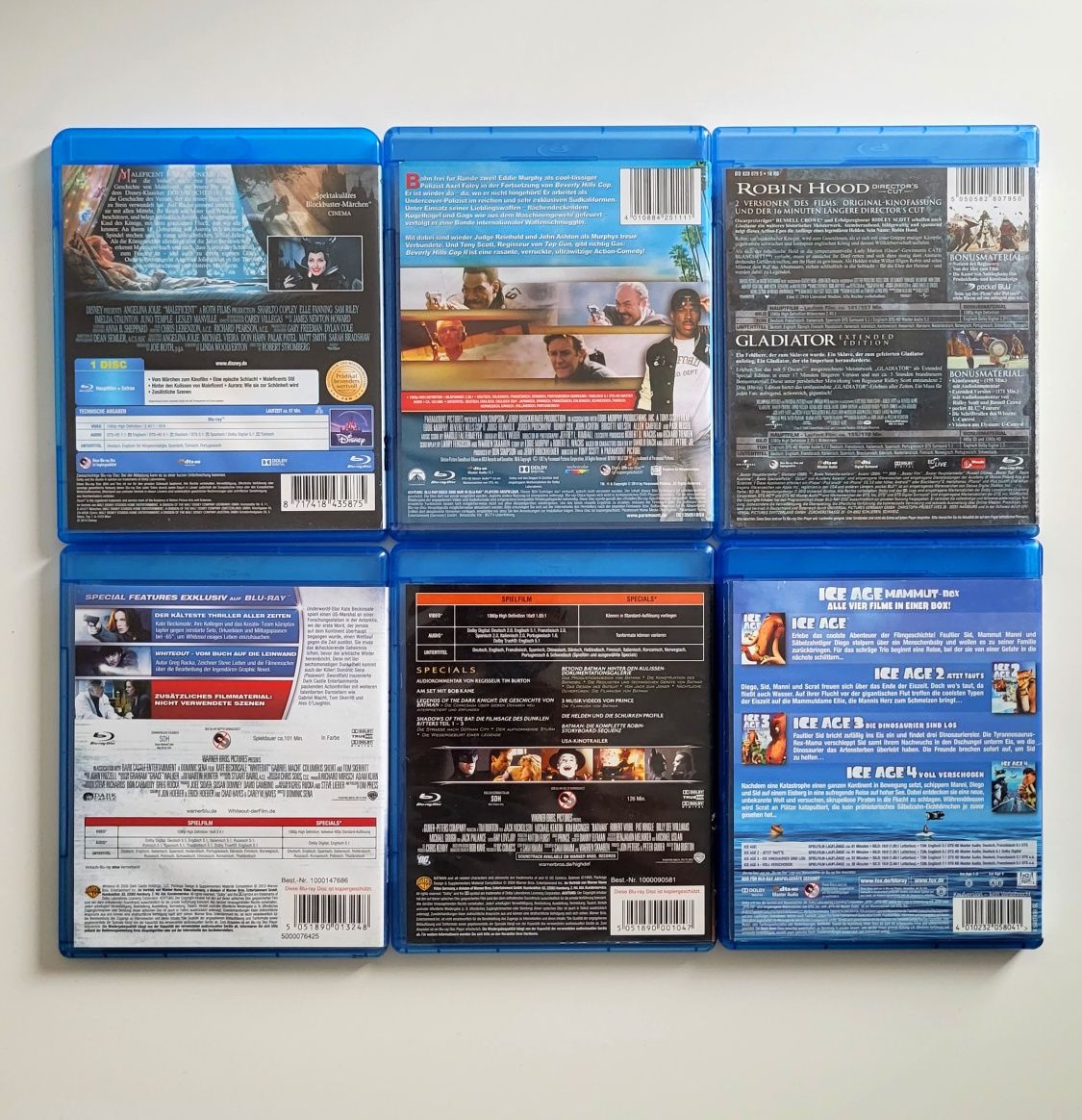 Pack 6 Filmes Blu-Ray - 25€/6 Filmes