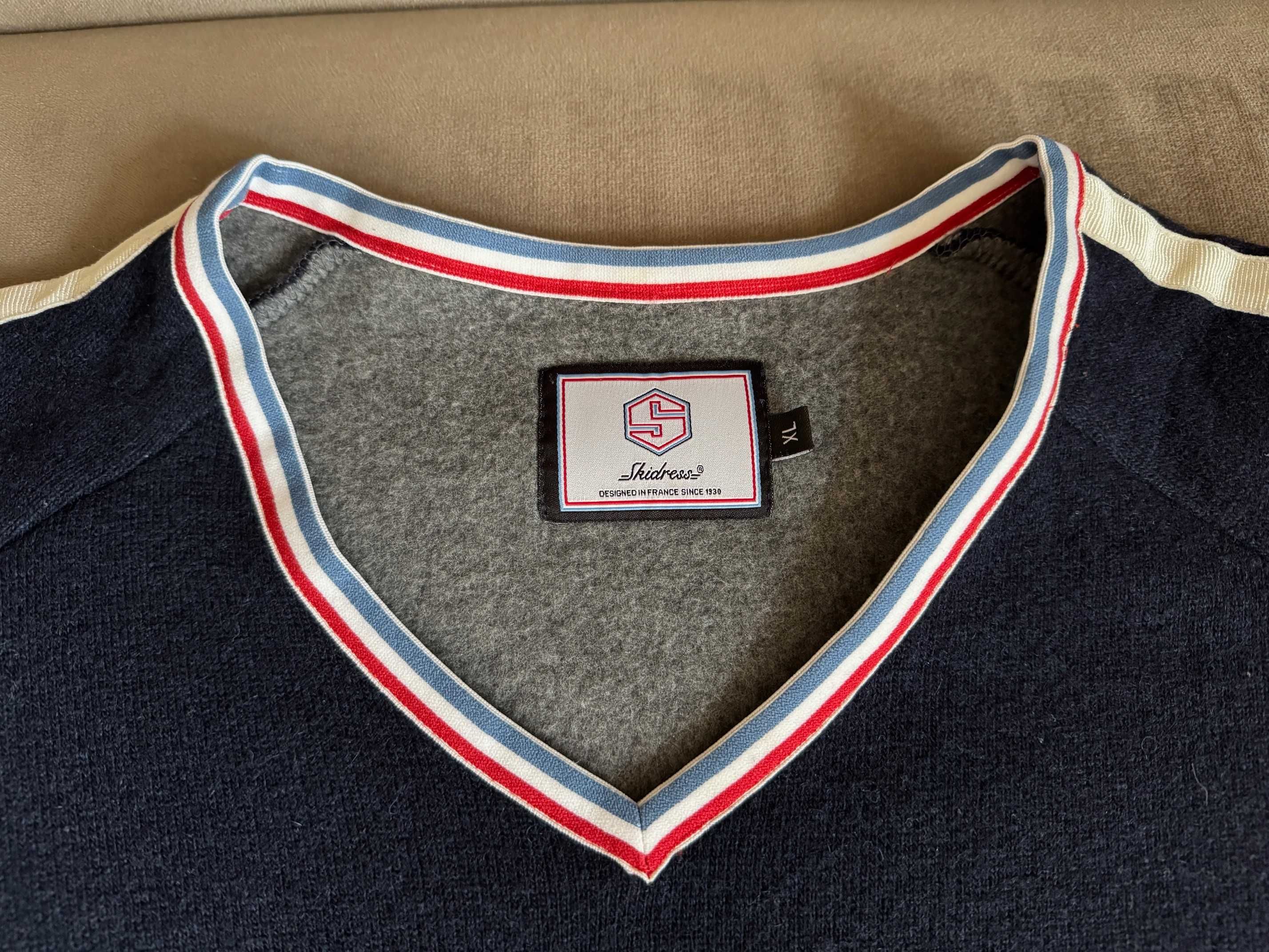 Sweter, bluza męska, sweter 37% wełna, Skidress, r L/XL. stan perfekt!