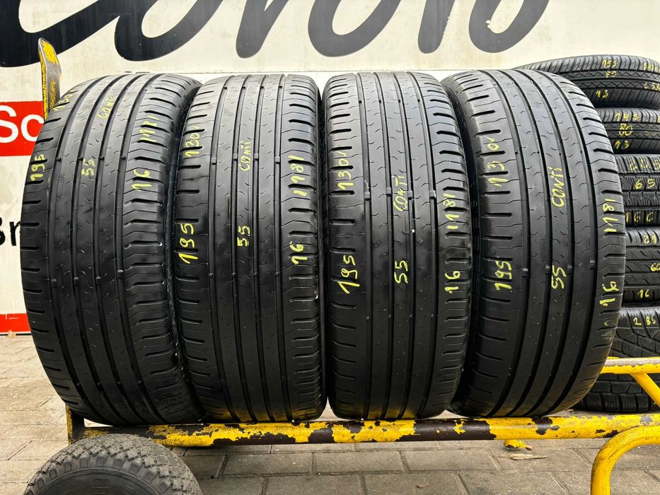4X Opony Letnie 195/55R16 87H CONTINENTAL ECOCONTACT 5 6.5MM 2018R