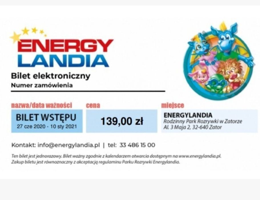 Bilet Energylandia