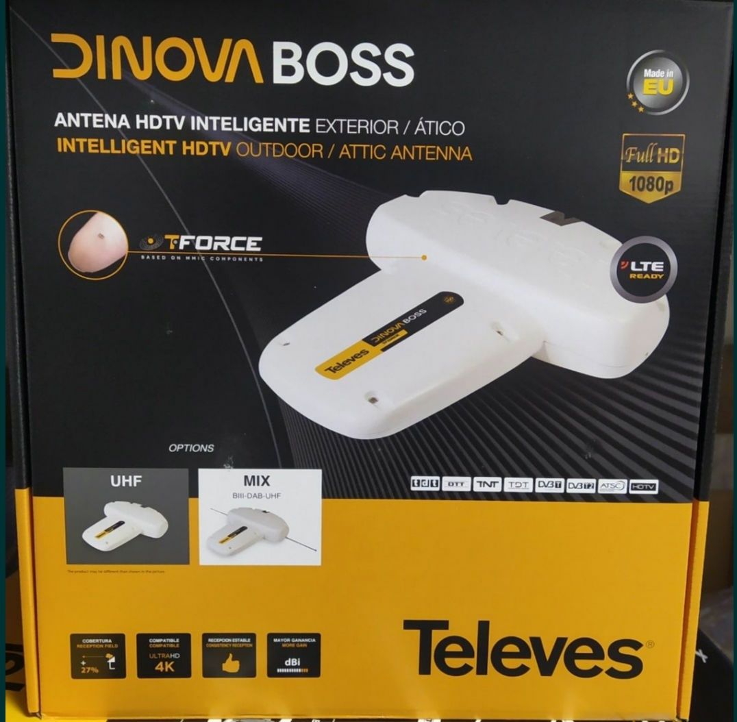 Antena naziemna HD Boss mix DVB-T televes zenit ellipse