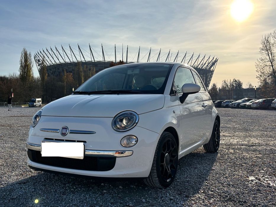 Fiat 500 FIAT 500 z 2009 r., 1.2 Benzyna, 139.000 km, kolor biały, bezwypadkowy