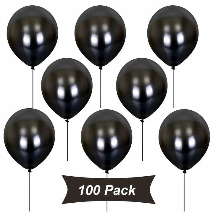 Balony czarne 100szt