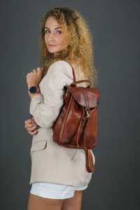 Шкіряний жіночий рюкзак, кожаный женский рюкзак