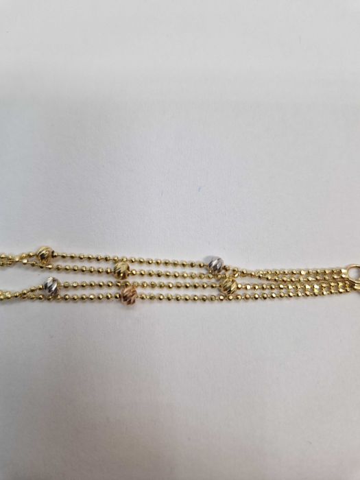 Elegancka bransoletka 3 kolory złota regulowana NOWA PR 585