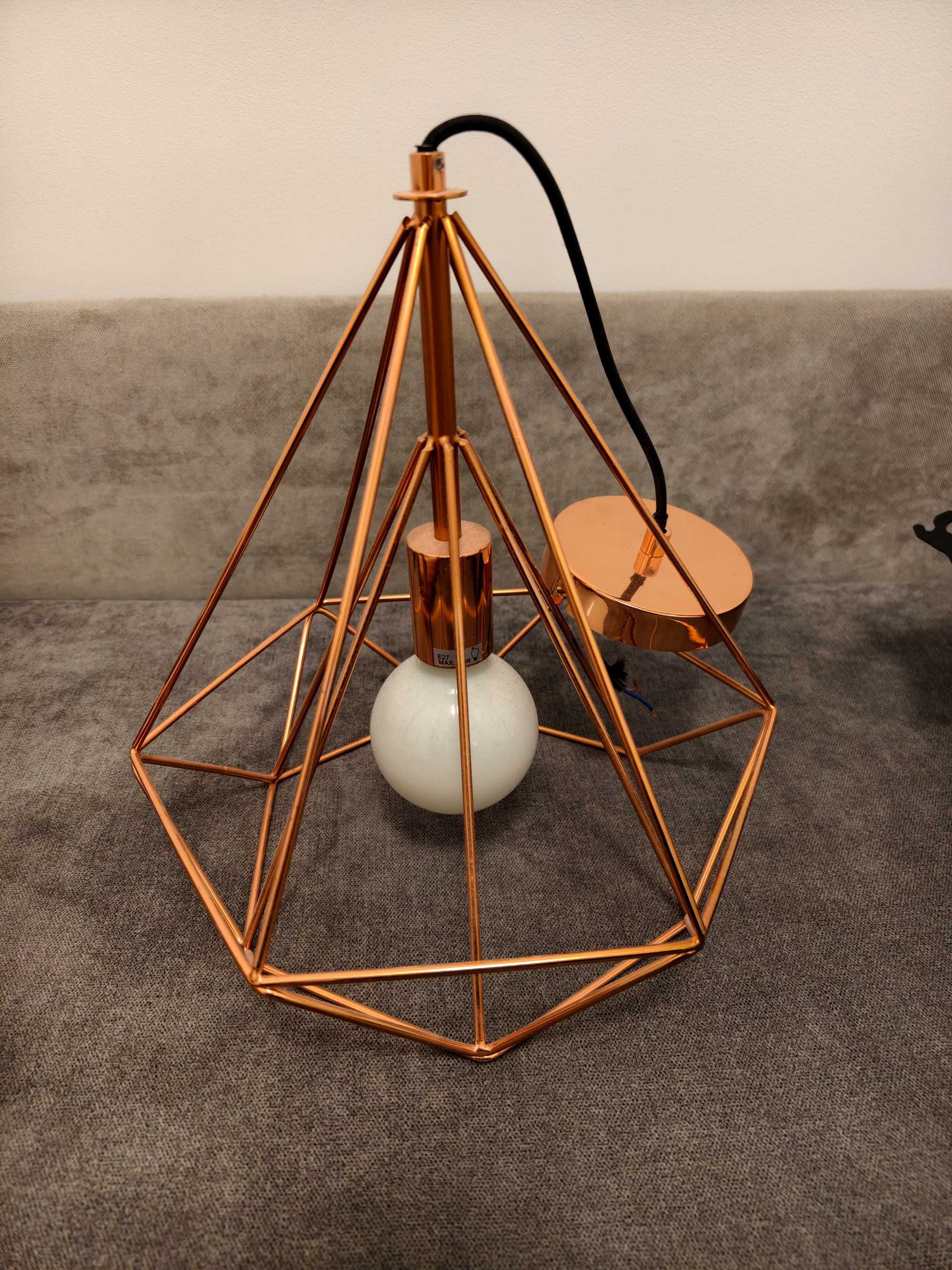 Lampa wisząca Byron miedziana E27 Inspire