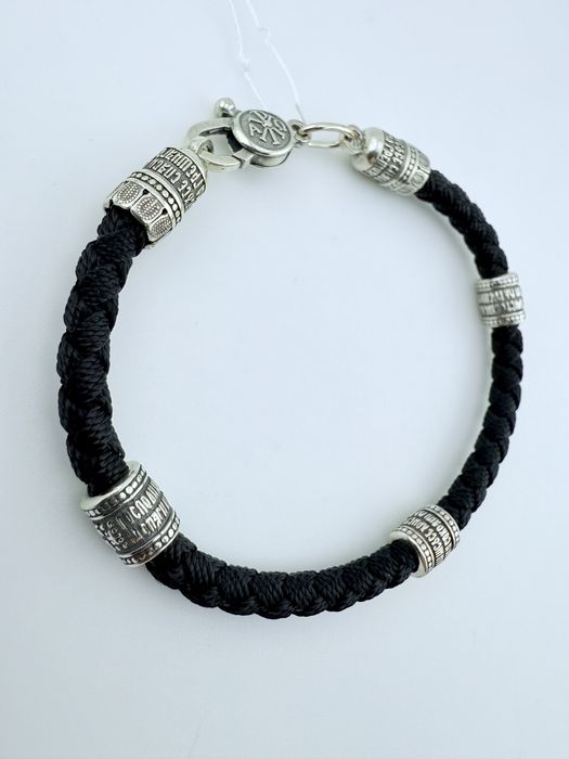 Срібні браслети з шовком