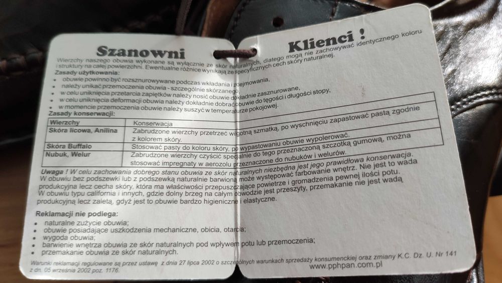 nowe buty skórzane PAN rozmiar 41