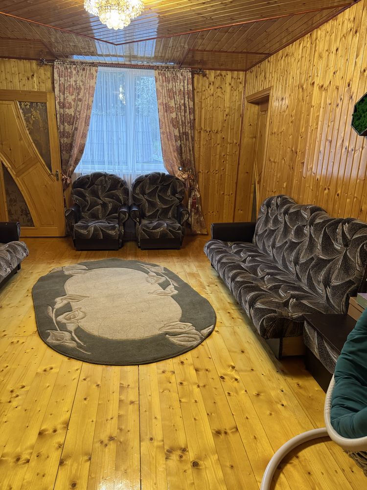Кутовий диван +2 крісла+ 2 пуфа і столик