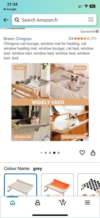 Cama para gatos da marca Meoville